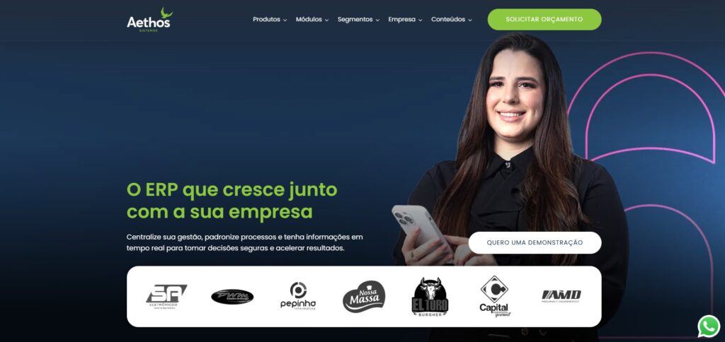 site erp criado pela lowcac
